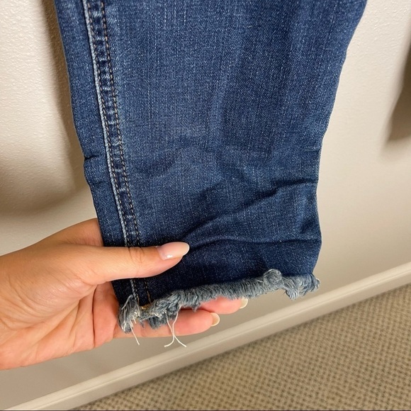 Madewell Roadtripper Overalls Brodie Wash Distressed Frayed Hem Size XS Women’s - Picture 6 of 14